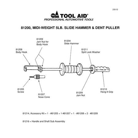 S&G Tool Aid PULLER SCREW SG81205